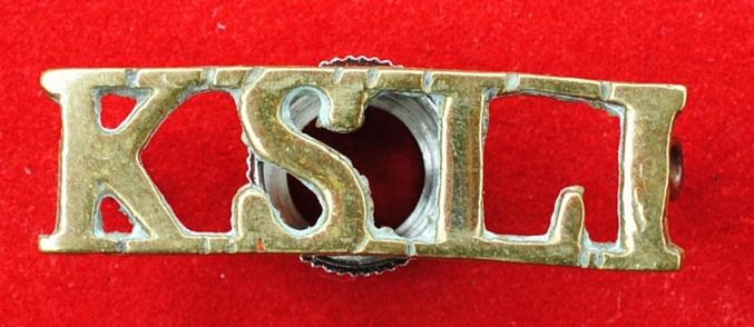 King’s Shropshire Light Infantry Brass Shoulder Title