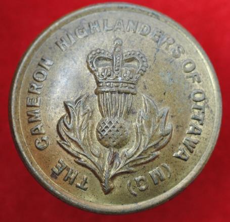 The Cameron Highlanders of Ottawa (MG) Button