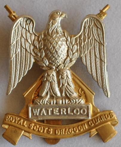 Royal Scots Dragoon Guards Other Ranks bi-metal Cap badge