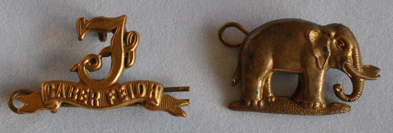 Seaforth Highlanders collar badges