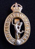 Royal Corps of Signals Bi-metal Cap Badge